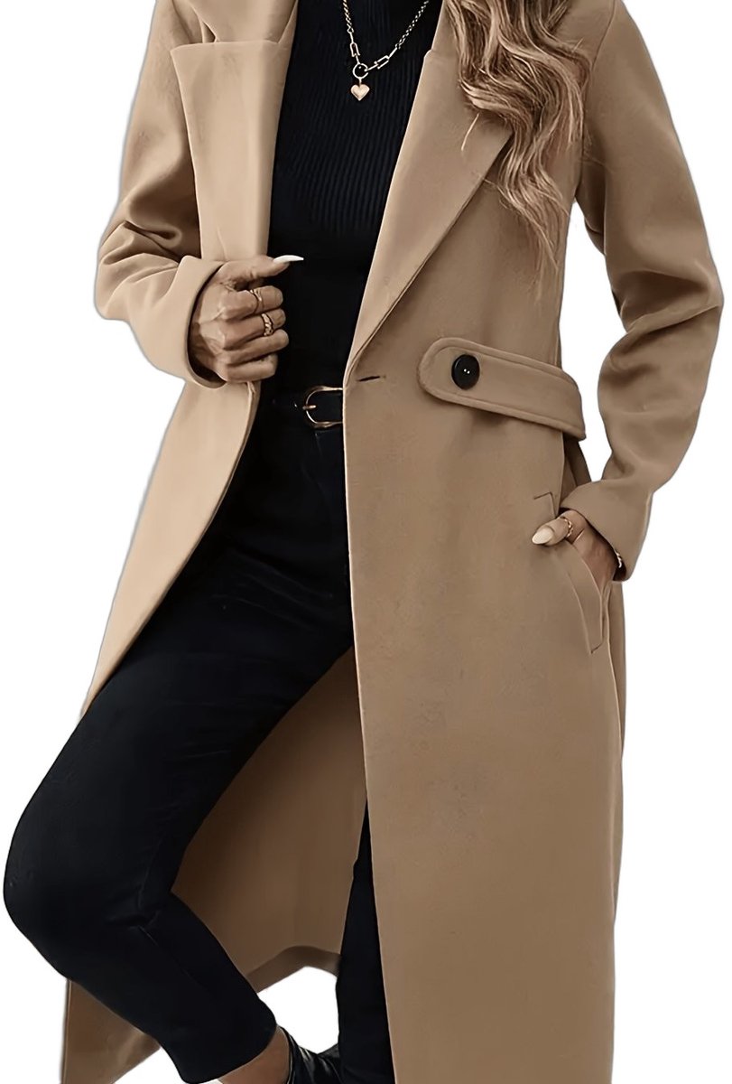 Currero Winterjas Parka Dames Lange Jas Dames Wintermantel Overjas Gewatteerd Waterdicht Winter Stijlvol Mantel Vrouwen Volwassen Geelbruin