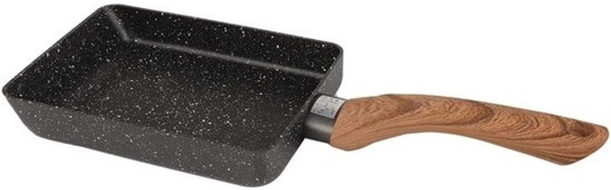 Tamagoyaki pan - Rechthoekig - Gietijzer - Antikleeflaag - Grijs