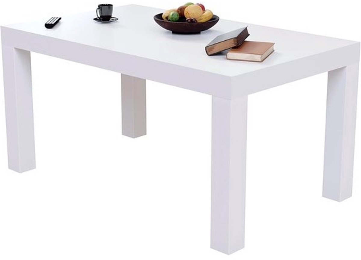 Moderne Witte Salontafel Rechthoekig - Stijlvol en Duurzaam Woonkamermeubel