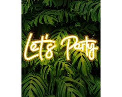 Party Neon Signs, Arrinew LED Neon Light Sign voor Wanddecoratie, Art Decoratief Let's Party Neon Lights voor vrijgezellenfeest, verlovingsfeest, Verjaardagsfeest, Bruiloft