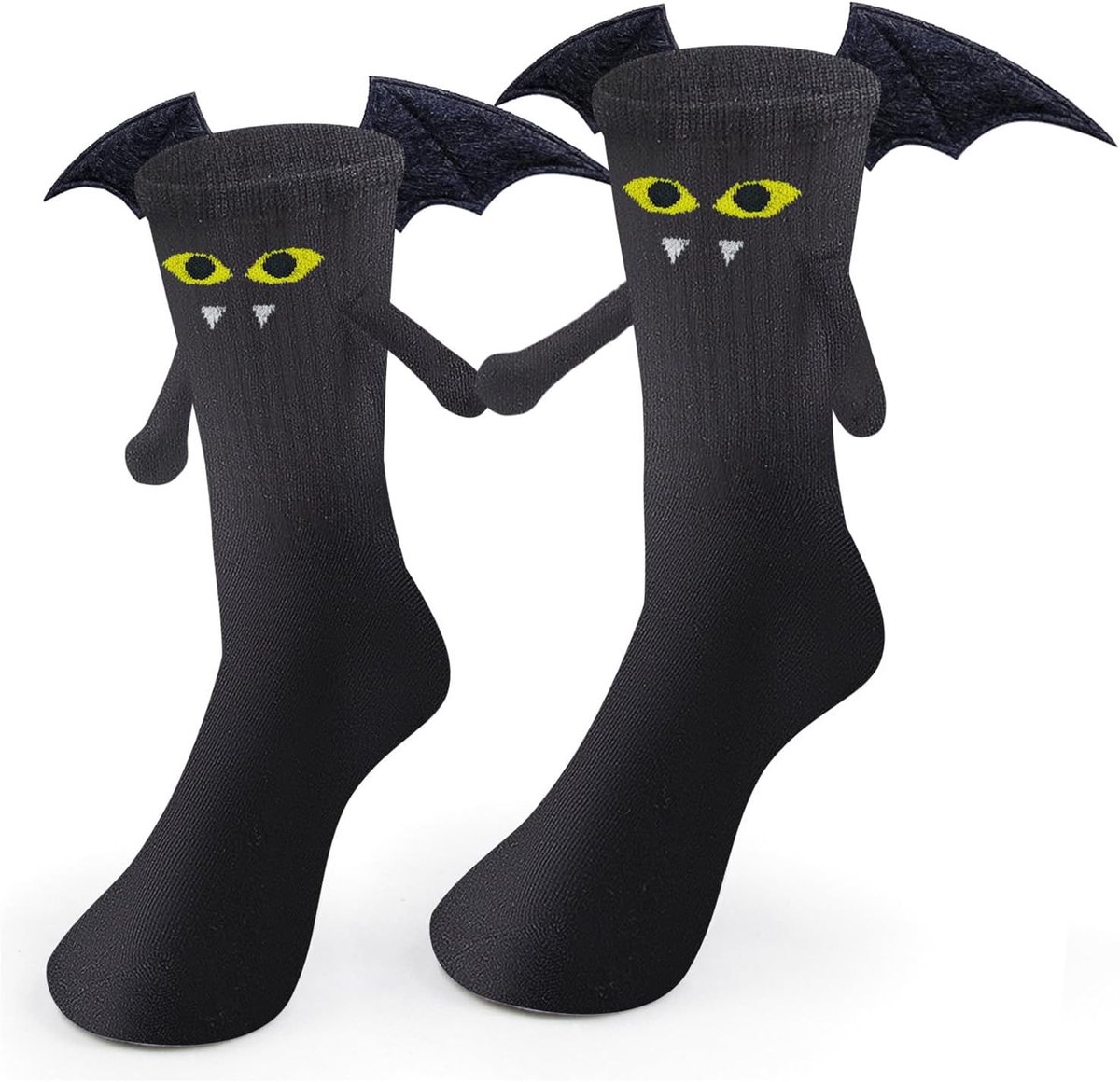 Sokken, Grappige Vleermuis & Spookpatronen, Magnetische Handen Vasthouden, Halloween Handen Vasthouden Sokken Voor Volwassenen & Kinderen