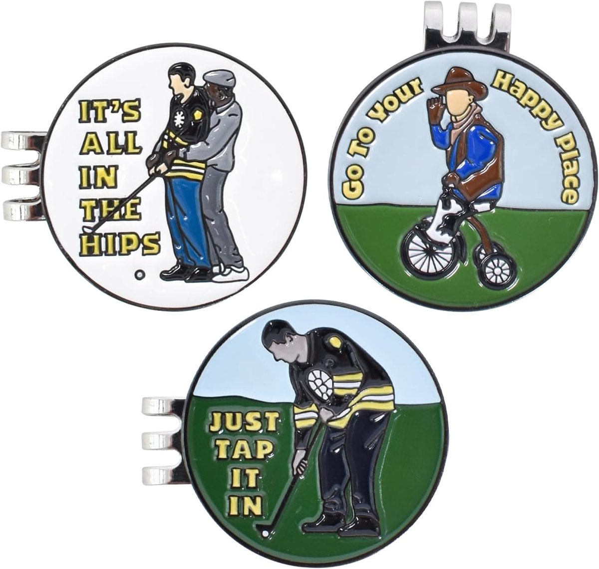 3 golfbalmarkeerders, magnetische hoedclip, golfhoedclip, golfmarkeerstift, golfhoed clip, golfbalmarkeerder, hoedkapclips, golfbalmarkeerclip, magnetisch