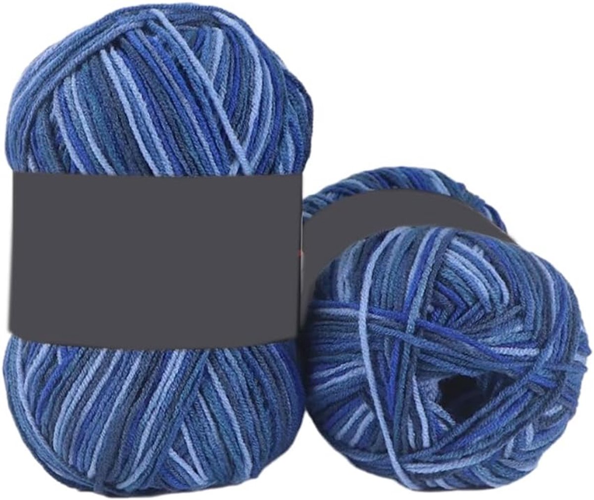 Haakgaren en breigaren voor beginners, 1,8 mm, handbreigaren voor breien, macramégaren, ca. 50 g, handbreigaren, macramégaren voor doe-het-zelf handwerk, naaien, truien, tassen, dekens