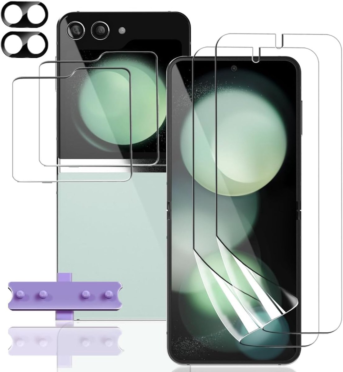 2+2+2 stuks beschermfolie voor pantserglas voor Samsung Galaxy Z