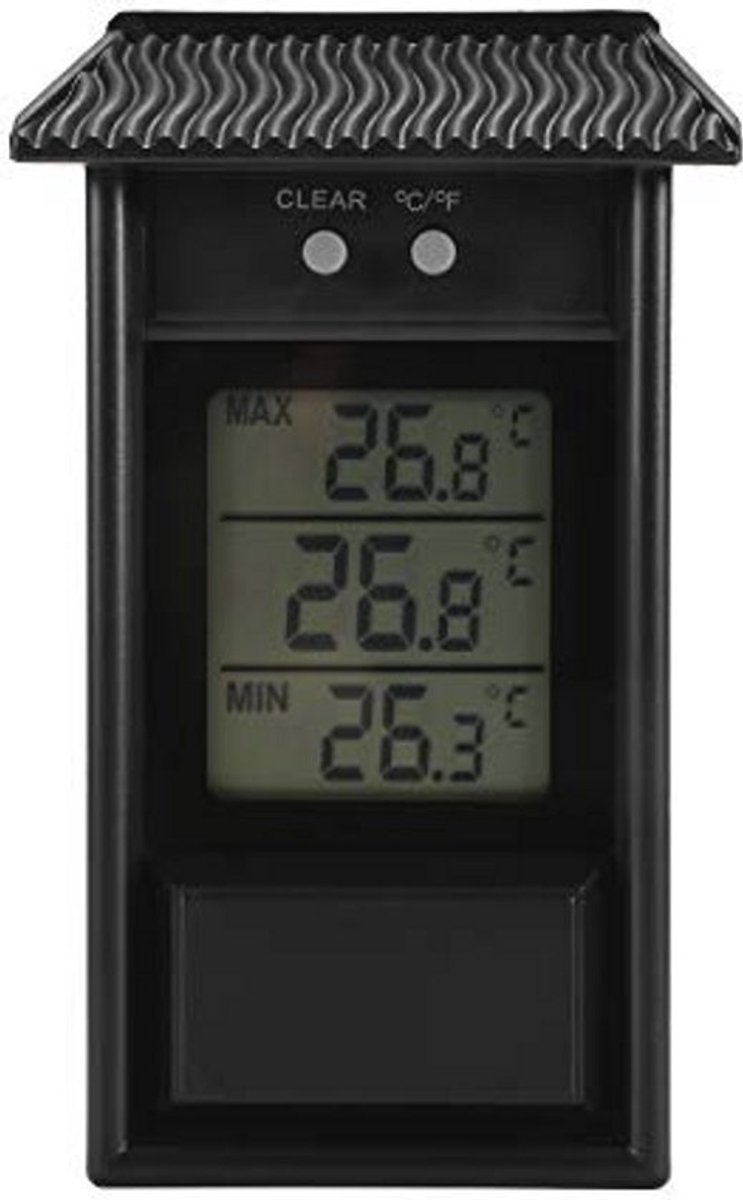 Digitale Broeikasthermometer met Waterdichte Behuizing - Temperatuurmeetbereik -20 tot 50 °C