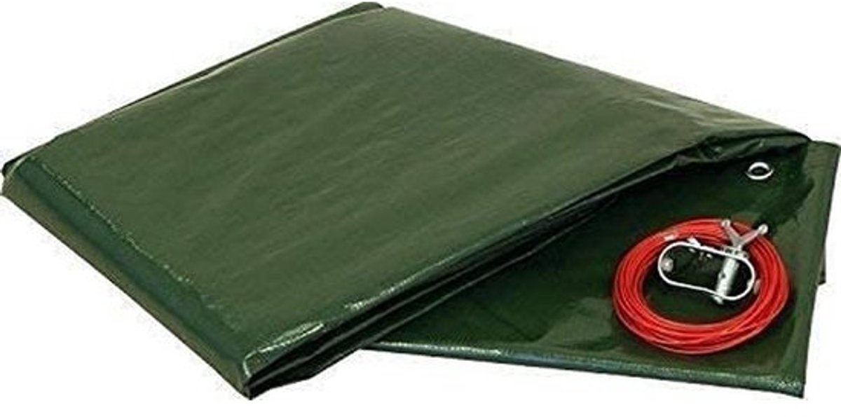 Poolcover voor ronde zwembaden met een diameter van 3 - 3,2 m, 90 g/m²