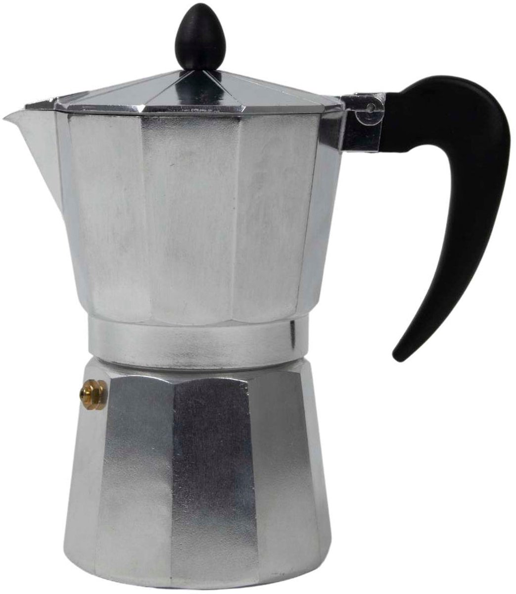 Cookinglife Percolator 5-6 Kopjes - Mokkapot - Aluminium En Kunststof - Grijs/Zwart, Gas/Elektrisch/Halogeen/Keramisch - Aromatische Espresso 300 ml