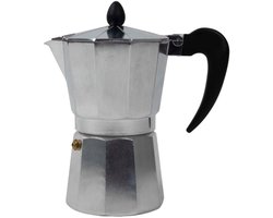 Cookinglife Percolator 5-6 Kopjes - Mokkapot - Aluminium En Kunststof - Grijs/Zwart, Gas/Elektrisch/Halogeen/Keramisch - Aromatische Espresso 300 ml