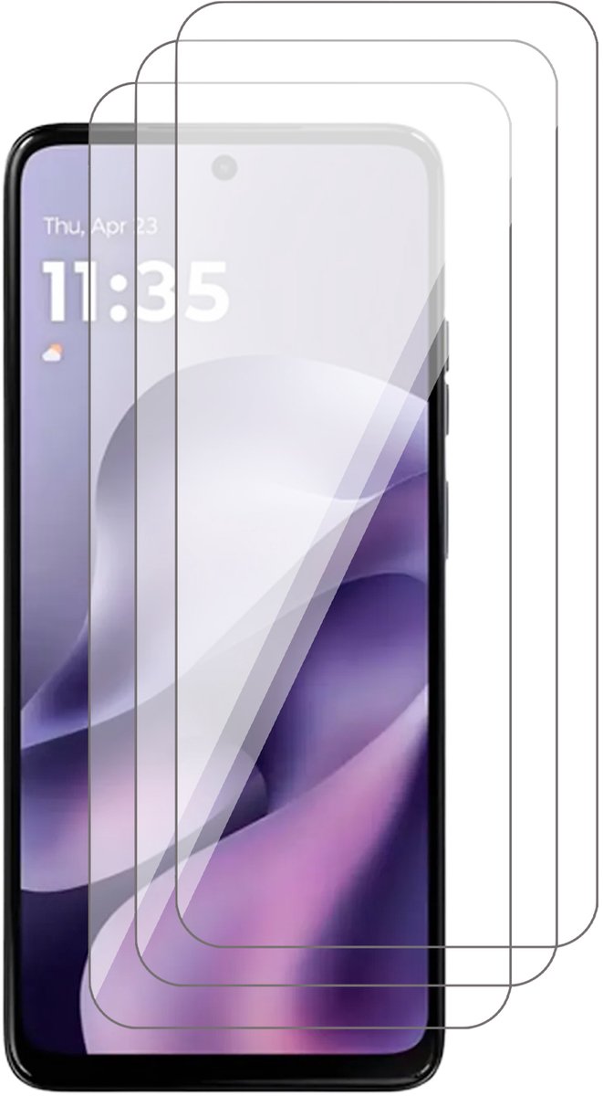Screenprotector geschikt voor Motorola Moto G17 (Power) / G15 (Power) – 3 Stuks – UltraClear Gehard Glas – Case Friendly – 9H Krasbestendig