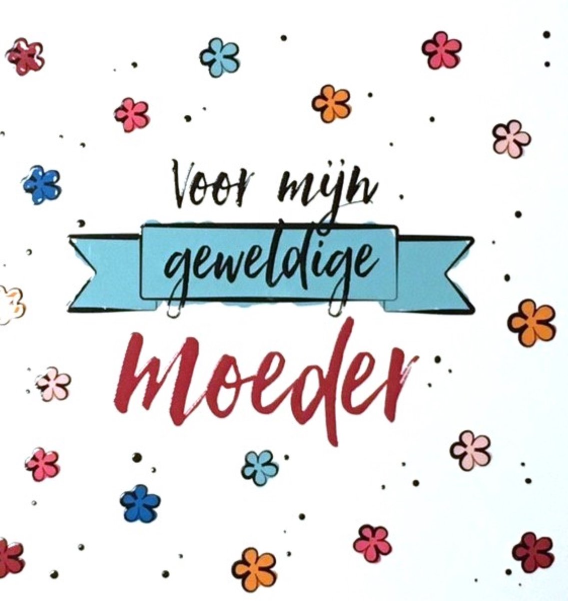 Luxe Wenskaart Moeder - Wenskaarten - Moederkaart - Mama - Moederdag - Mother - Mutter - Mère - Serie Joy - Artige - Kaart - 1 Stuks - In Folie - Gratis Verzonden - Hoge Afnamekortingen - 14x14cm