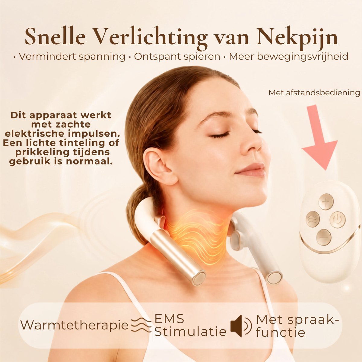 Nekmassage Apparaat Draadloos met Warmte - Shiatsu Massagekussen Rug - Massage voor Nek en Schouder - Rugmassage Apparaten Elektrisch - Massageapparaat Massagetoestel - Neck Back Massager — cadeau in Verzorging - foto 3
