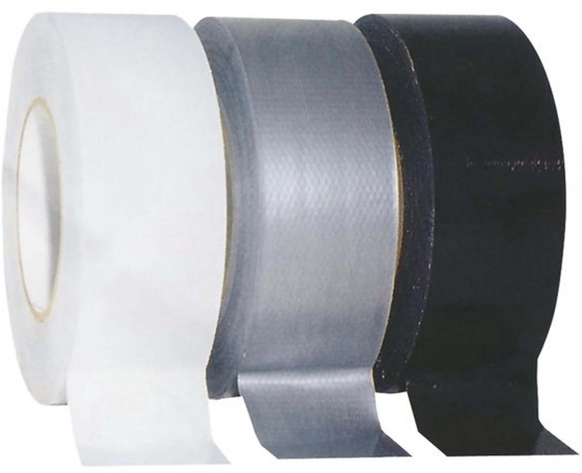 Grijze Gaffa Tape - Gaffer Tape - Klus Benodigdheden - Sterke Kleefkracht - 50mm x 50m - Grijs