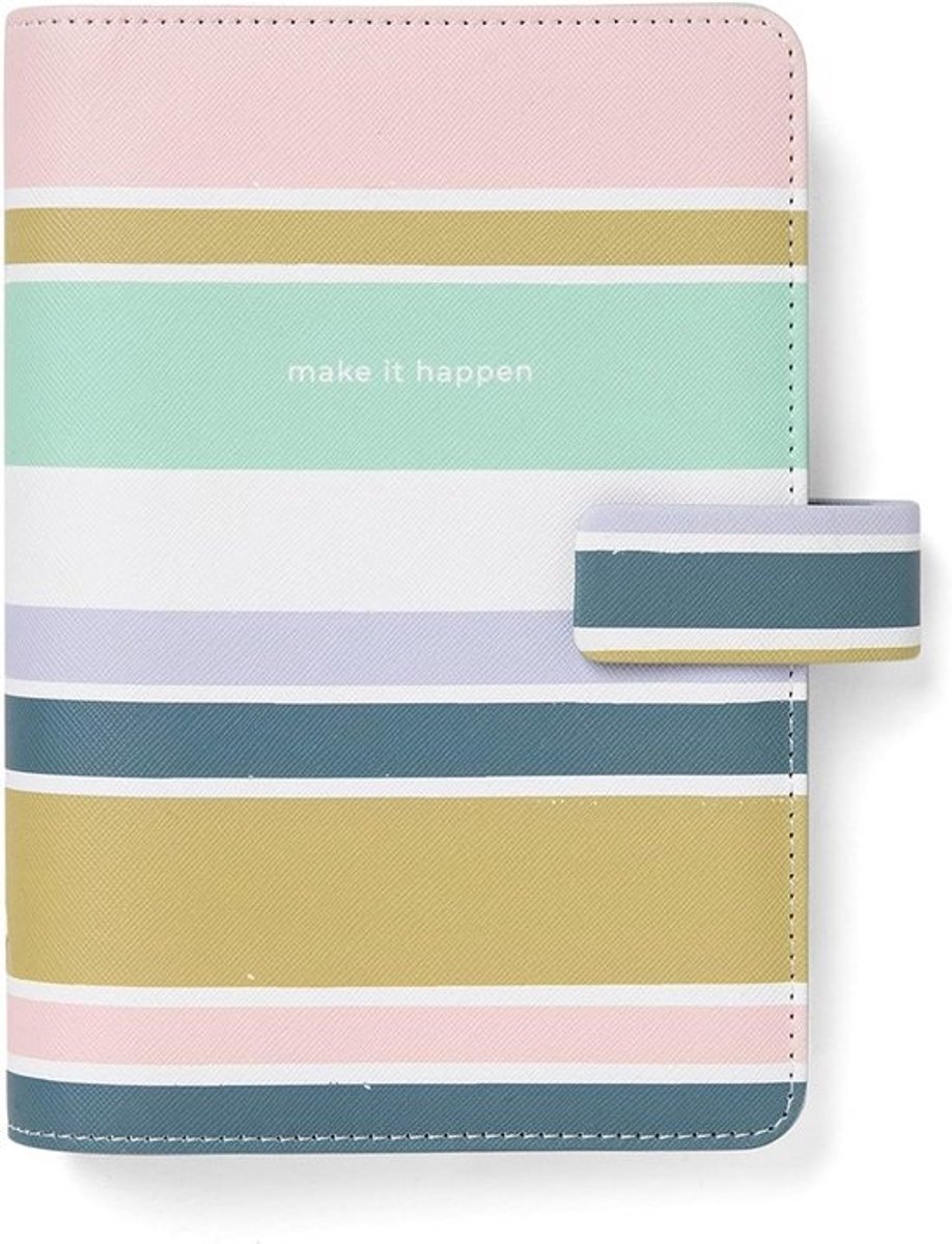 Personal Organizer - Agenda Planner - Dagelijkse Planning - Gladde Hoes - 95 x 171 mm - Strepen