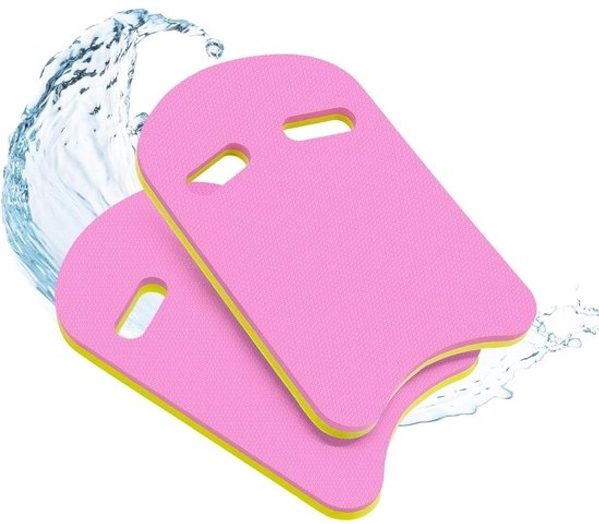 Zwem Kickboard - Trainingsplank Zwemmen - Zwemtechniek Verbeteren - Ergonomische Handgrepen - 45 x 27 x 2.8 cm - Roze