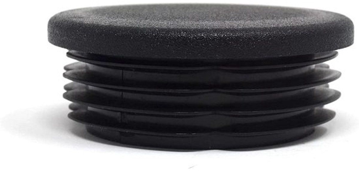 Lamellenpluggen Ronde Buizen - Buisdoppen Voetjes - Meubels Beschermen - Glad Glijvlak - Ø 63.5 mm - Zwart