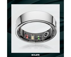 NOLATR LUX Smart Ring - Stappenteller - Slaaptracker - Zilver - Maat 12