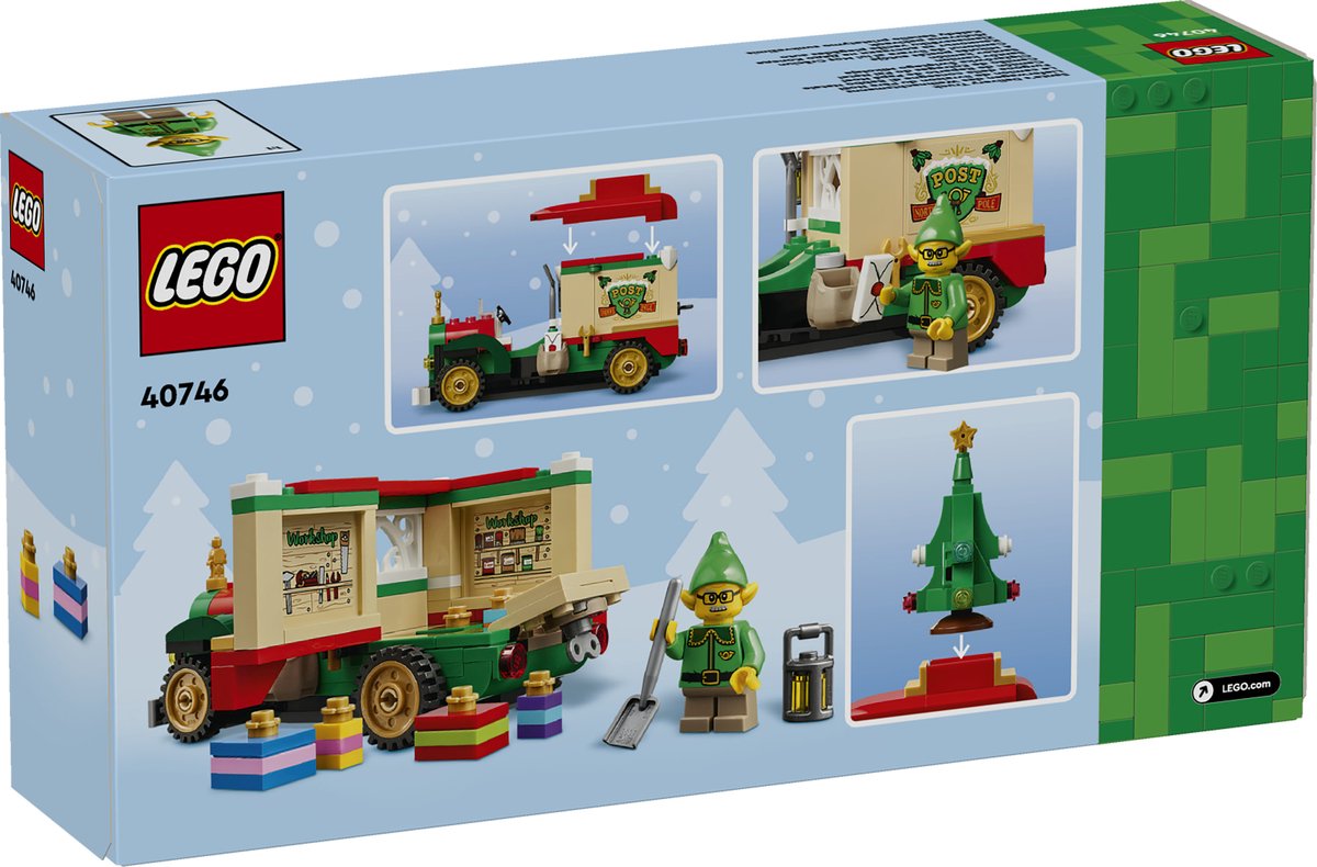LEGO Bezorgtruck van de Kerstman Kerst Speelgoed om te Knutselen voor Kinderen 40746 — afbeelding 14