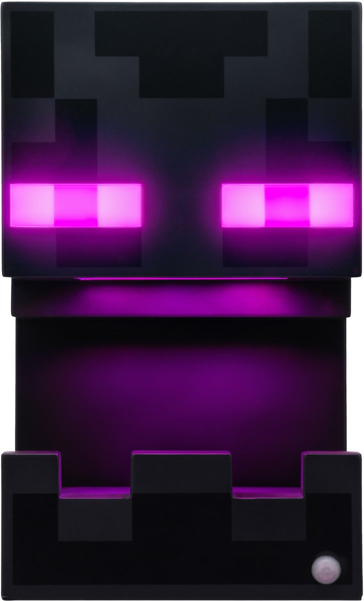 Enderman Mask Light Bewegingssensor, Officieel Gelicentieerd Minecraft Product