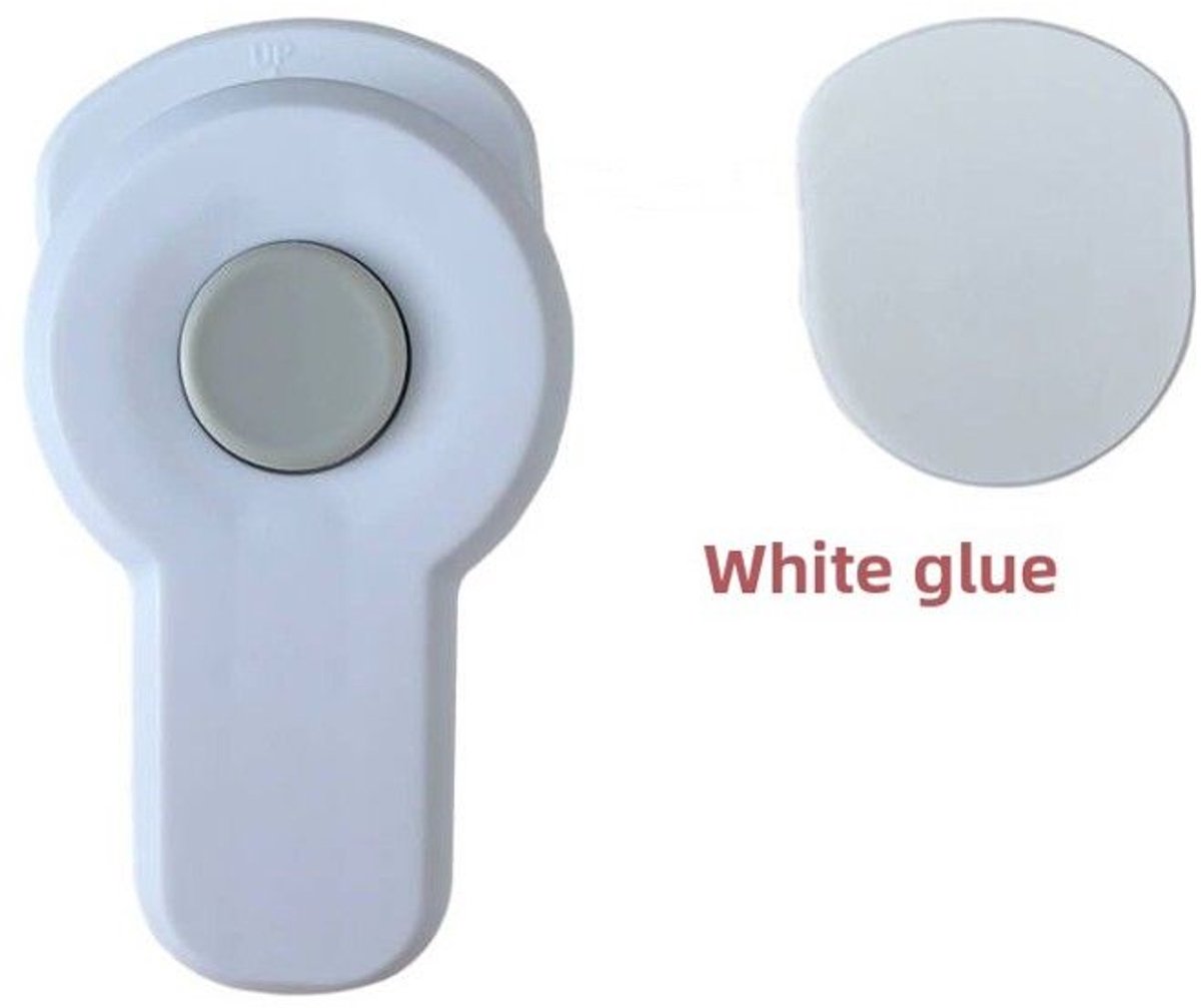 Set van 5 kinderveiligheidssloten - Witte lijm - Voor magnetrondeuren