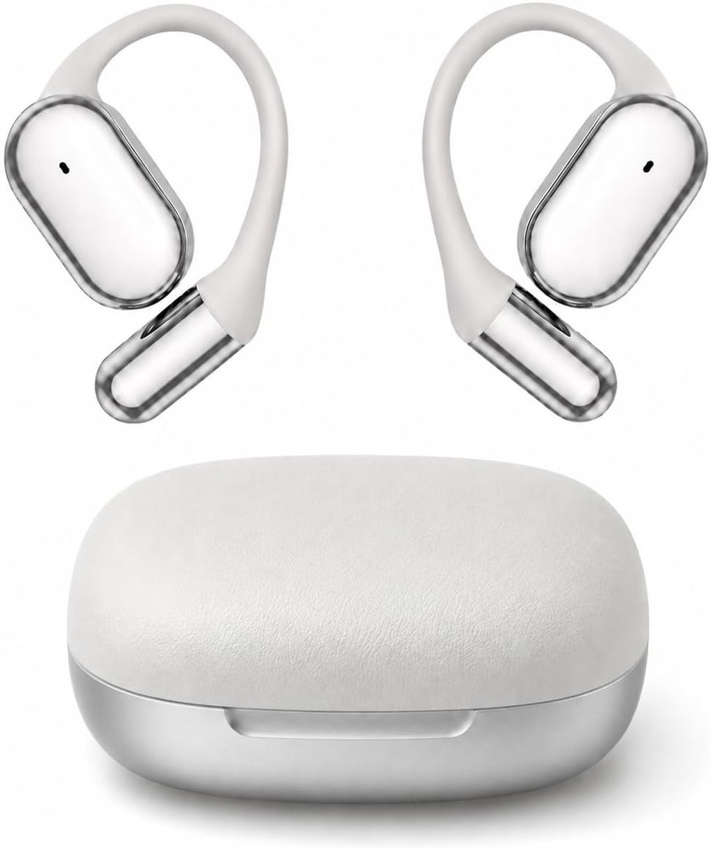 Draadloze Bluetooth 5.4 Oordopjes Open Ear, Bluetooth Oordopjes met Oorhaken, Sport Oordopjes IPX7 Waterdicht, 50 Uur Speeltijd, Microfoon voor Heldere Gesprekken, USB-C