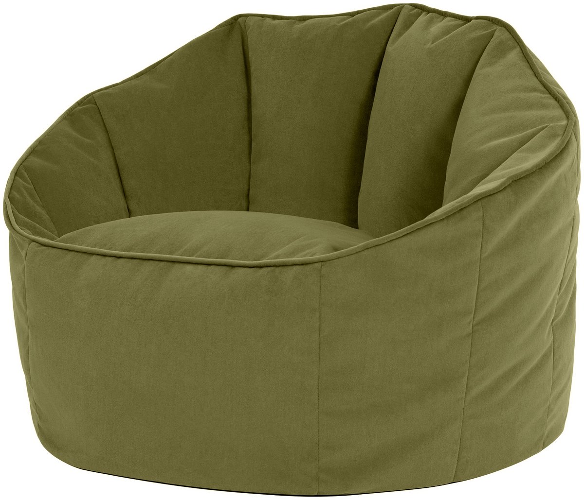 icon - Sirena Zitzak - Accent Fauteuil - Fluweel - Oliefgroen