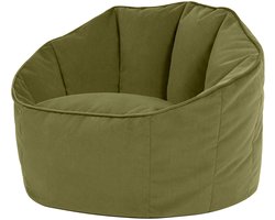 icon - Sirena Zitzak - Accent Fauteuil - Fluweel - Oliefgroen