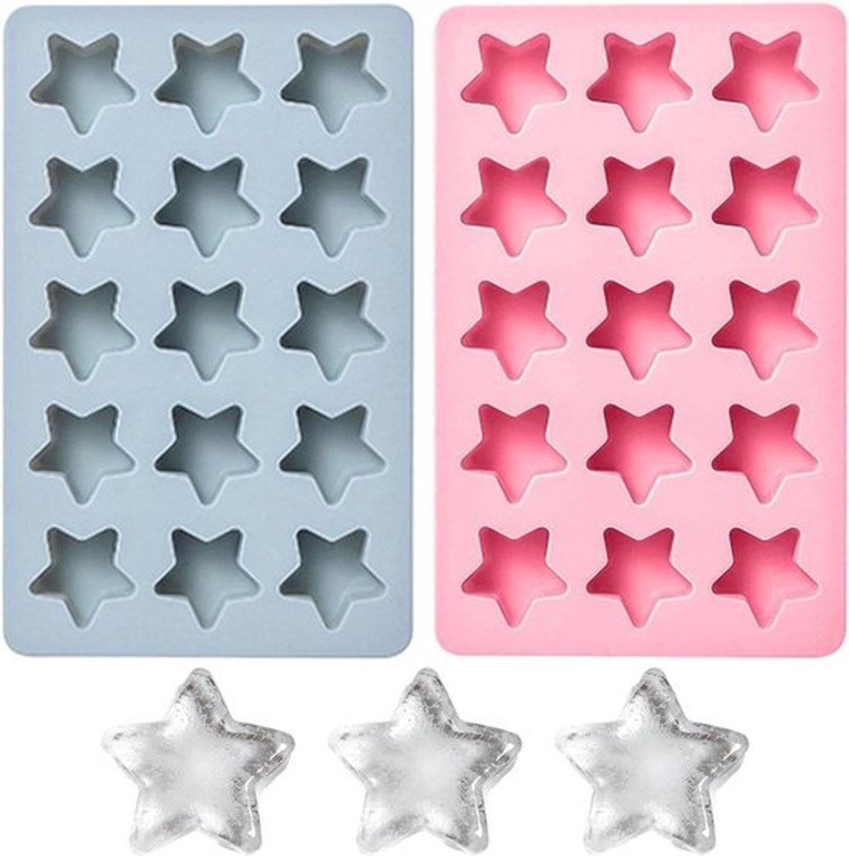 IJsvormen Silicone - IJsblokjes Mal - Dranken Koelen - Uniek Gevormd IJs - 2 stuks - Niet gespecificeerd