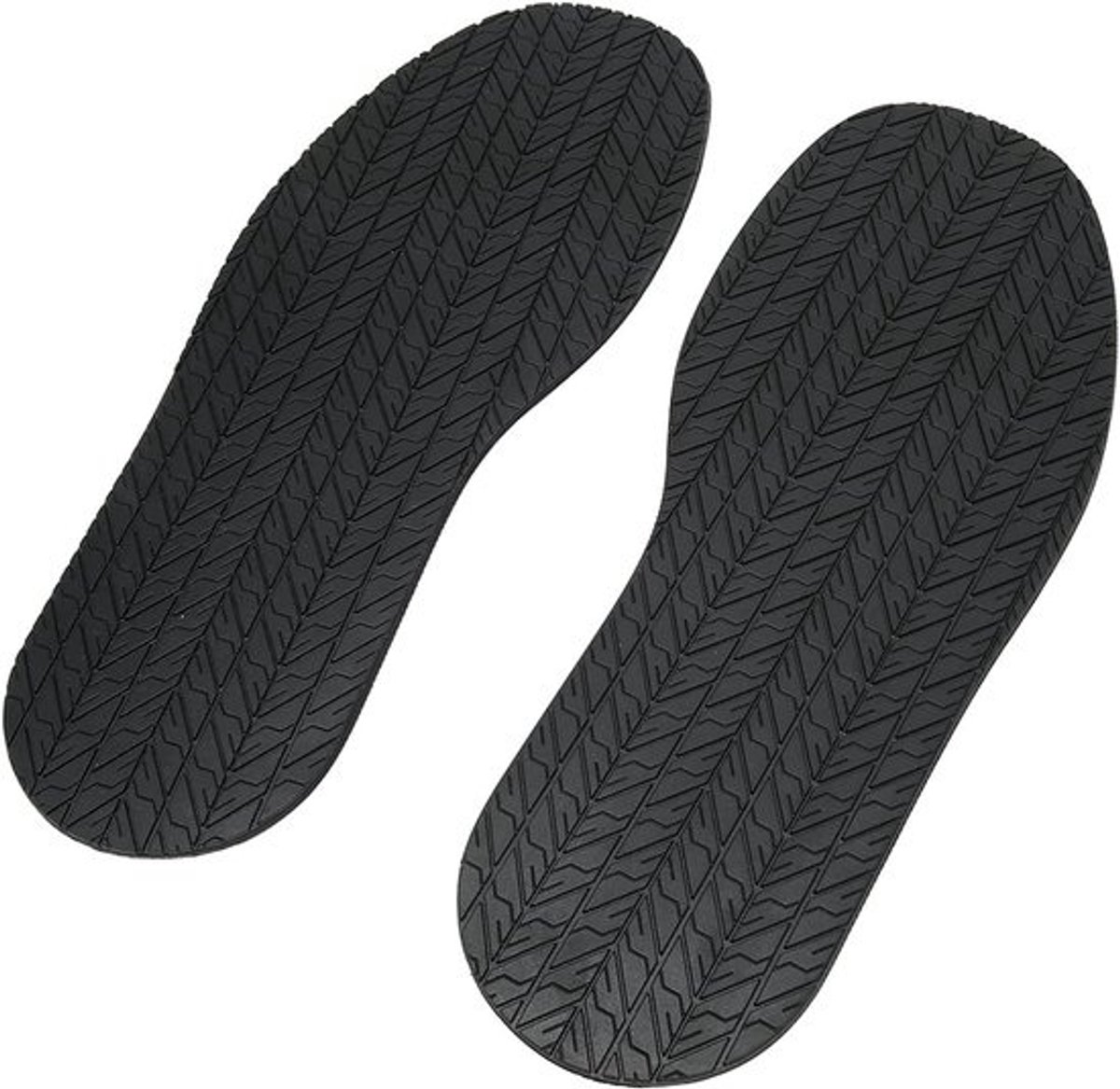 Rubberen Schoenzolen - Vervangende Bodems - Schoenreparatie - Anti-slip Ontwerp - 32.2 x 12.5 cm - Zwart