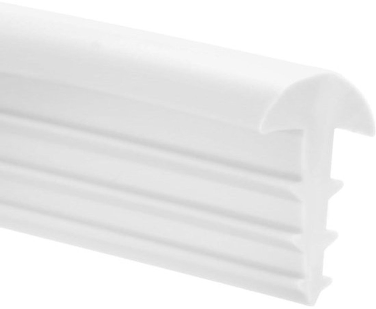 Zwembad Liner Slot - Afdekking Zwembad Rand - Zwembad Onderhoud - T-Vormig Ontwerp - 18 m - Wit
