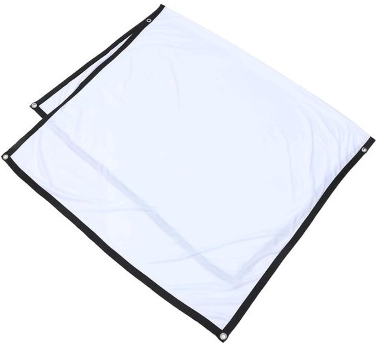 Projectiescherm Opvouwbaar - Film Scherm - Thuisbioscoop Maken - Anti-kreuk Polyester - 186 x 105 cm - Wit