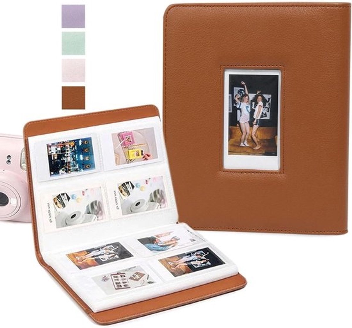 Fotoalbum - Fotoboek - Herinneringen bewaren - Grote capaciteit - 20 x 20 cm - Bruin