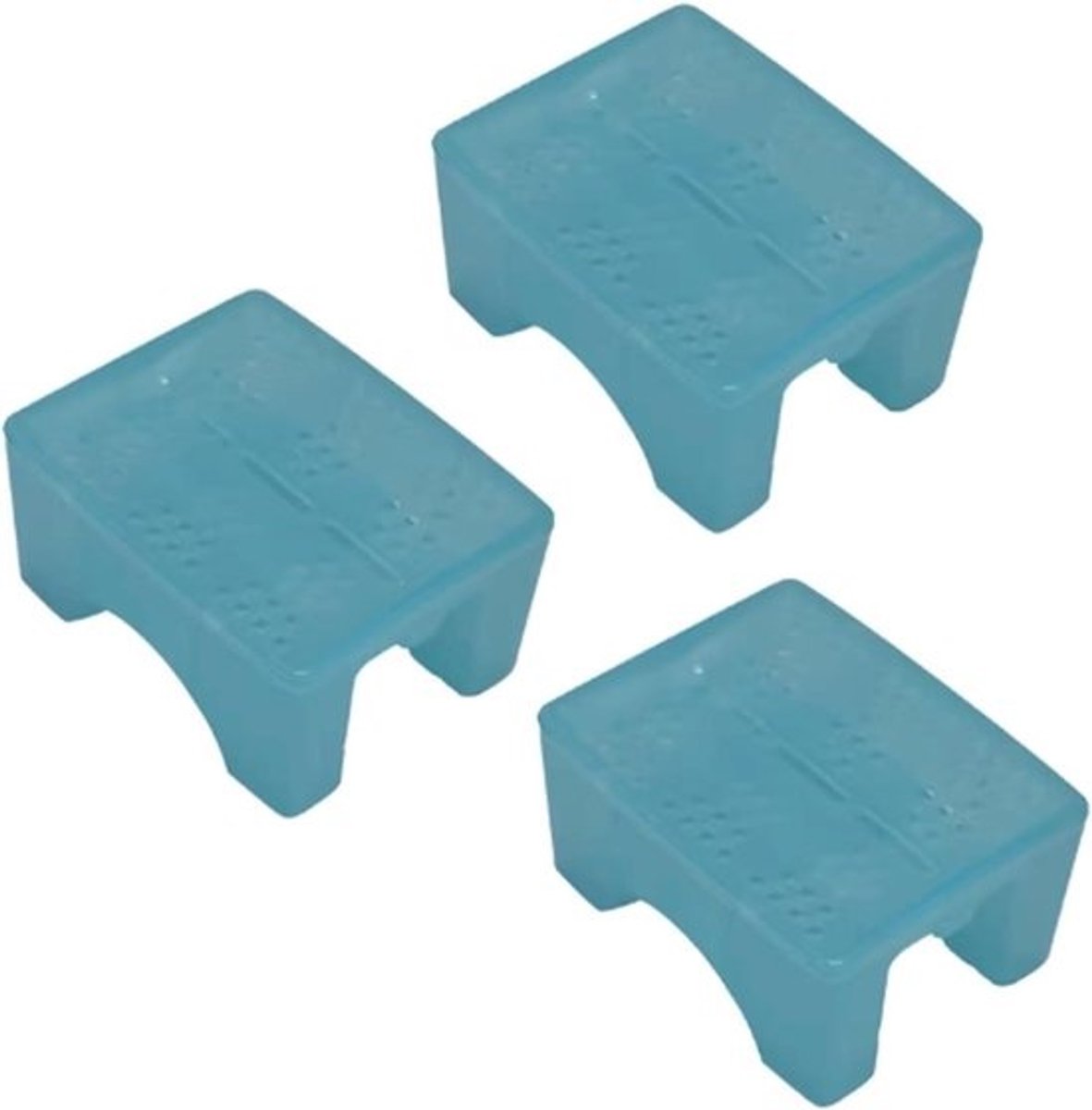 Luchtbevochtiger Set - Verdamper Radiator - Droge Lucht Bestrijden - Geen Elektriciteit Nodig - 3 Stuks - Blauw