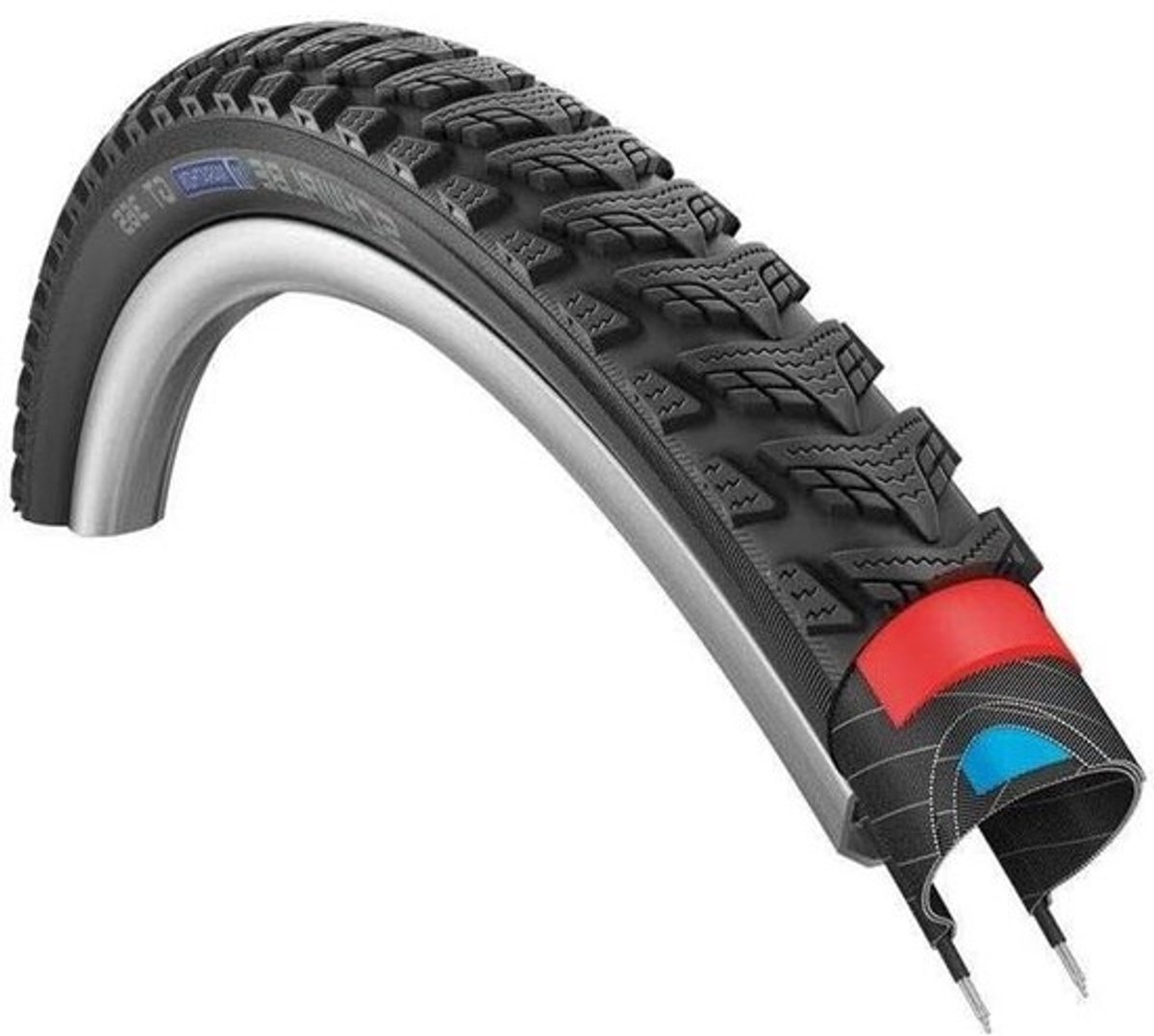 Fietsband Marathon GT 365 - All-season banden - Veilig Fietsen - 4 Seizoenen Profiel - 37-622 (28x14) - Zwart