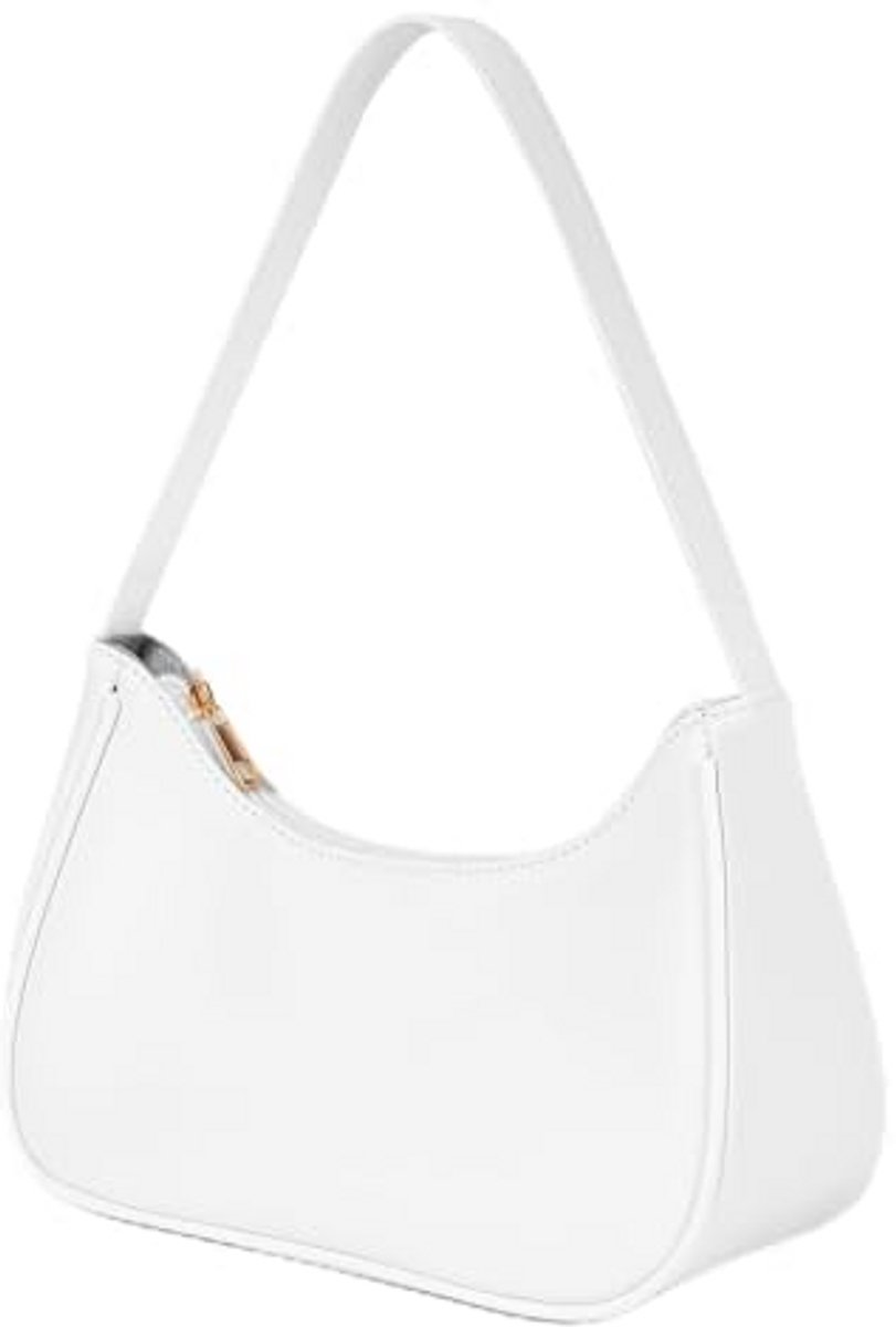 Halvemaan Schoudertas Dames, Minimalistische Crossbodytas met Verstelbare Schouderriem, Lichtgewicht Tas voor Dagelijks Gebruik