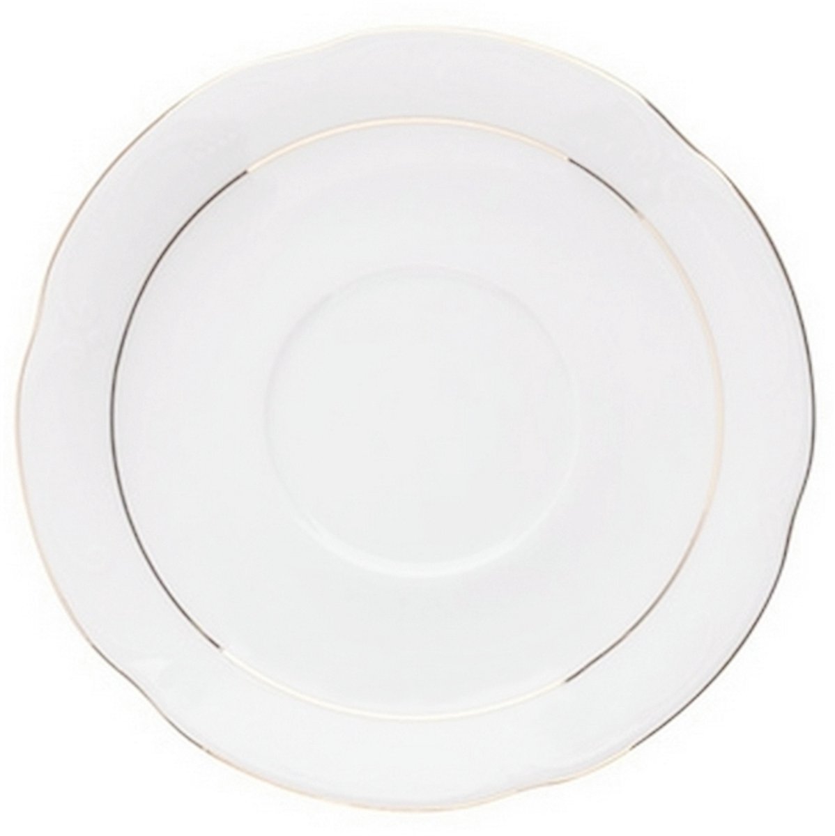 Chodzież Kamelia B014 Porseleinen Schotel 15 cm met gouden rand