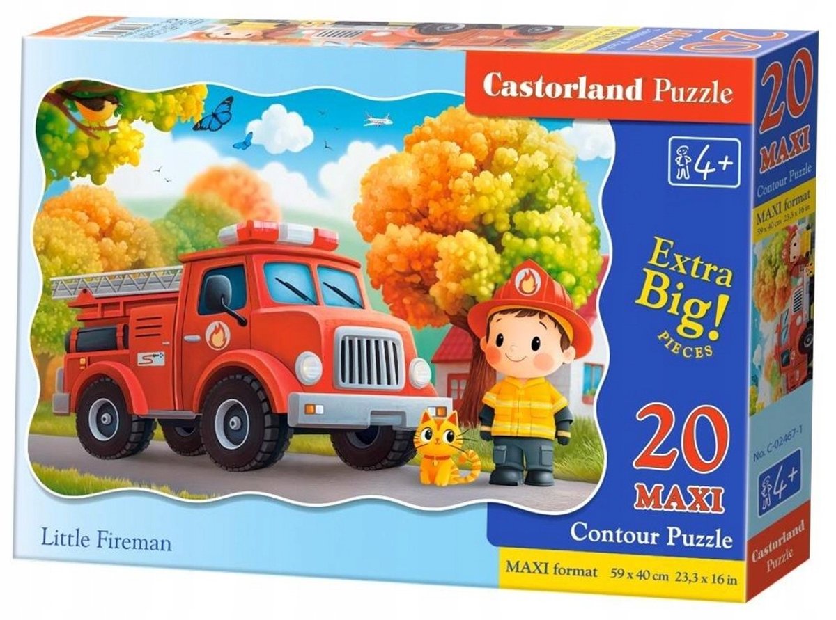 Castorland Little Fireman Maxi Puzzel 20 Stukken