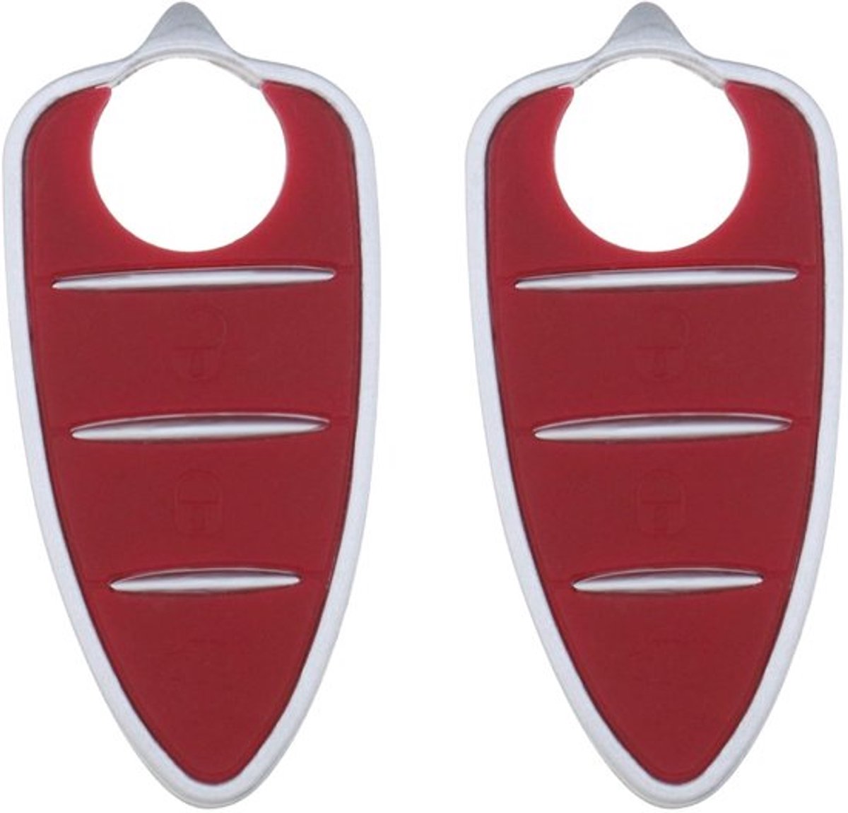 Dailygoody - Auto Afstandsbediening Sleutelhanger - 3 Knoppen - Rubber Toetsenbord