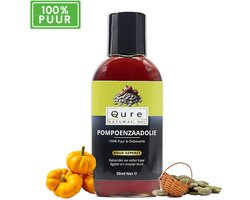Pumpkin Seed Oil 50ml | 100% Puur & Onbewerkt | Pompoenpitolie | Food-Grade Kwaliteit Pompoenpitolie voor een Glanzend Haar en Stralende Huid