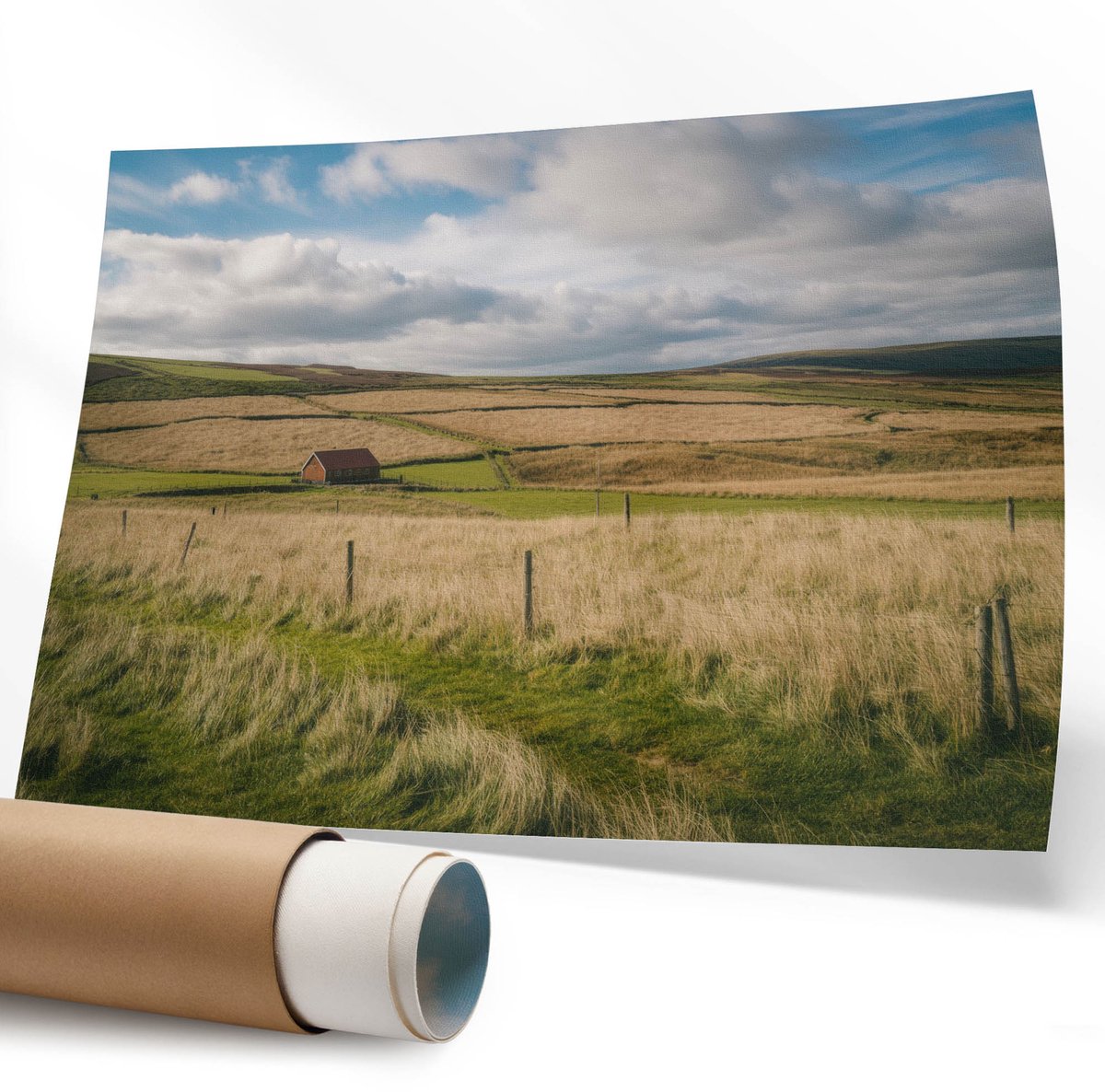 Coloray Polycanvas Wandposter - Kleurrijke Cirkels, Schilderen - 594 x 840 mm - Groen Kunst - Rechthoek - Wandkunstwerk - Slaapkamer - Modern