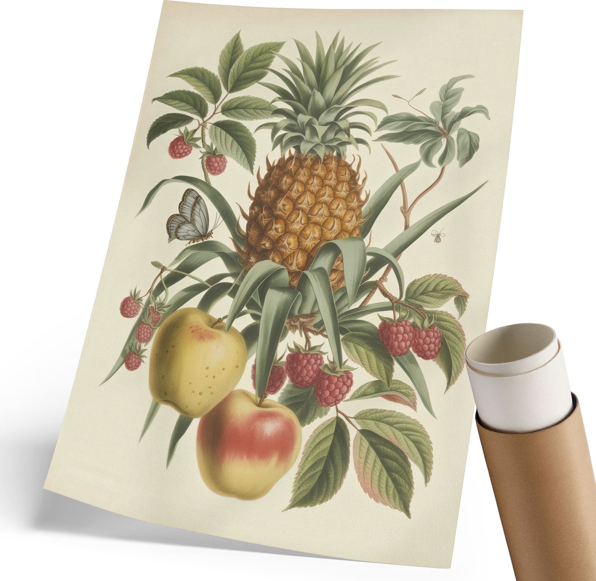 Coloray Polycanvas Wandposter - Berglandschap, Grijs - 420 x 594 mm - Bruin Poster - Rechthoek - Canvasposter - Kantoor - Klassiek