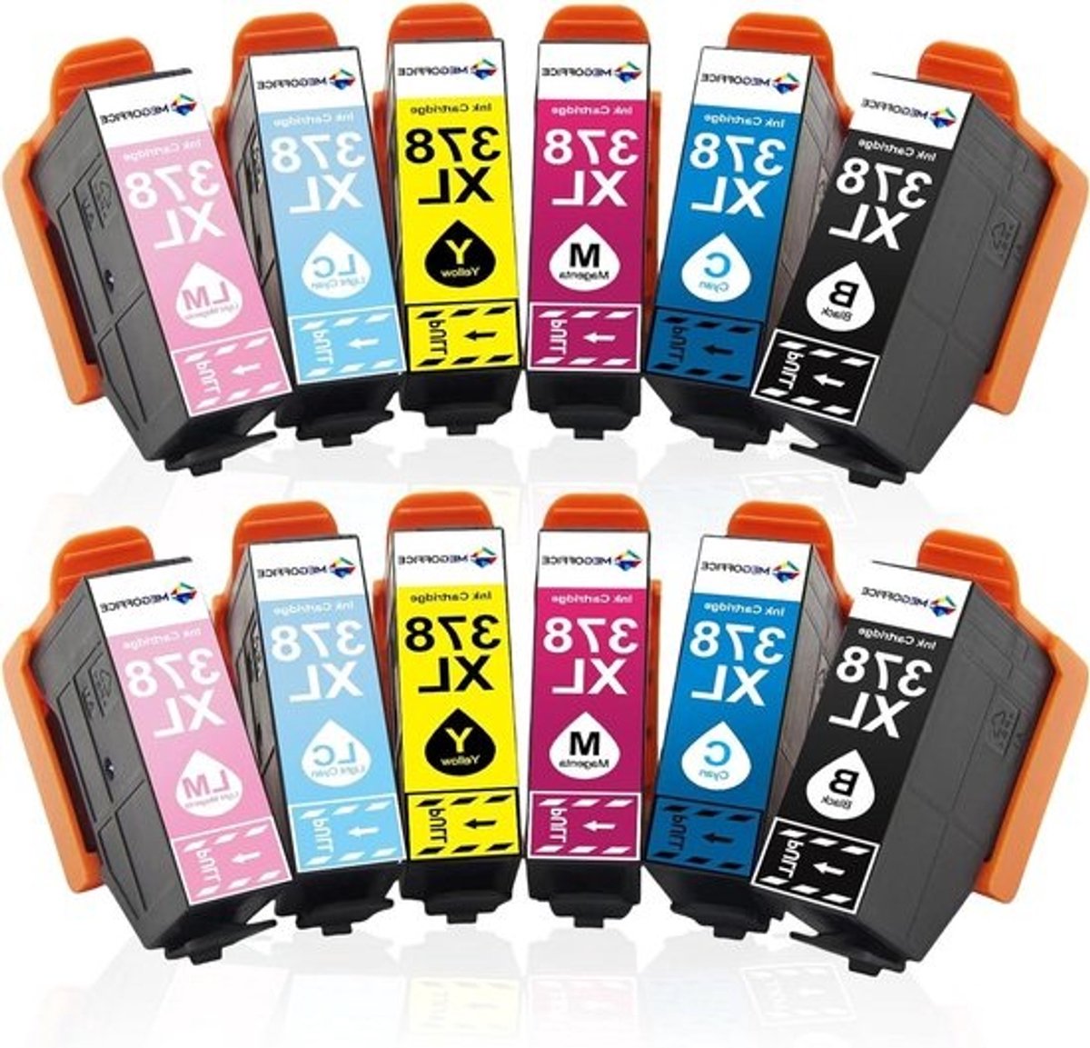 Inktcartridges - Vervangende Inkt - Foto's Printen - Hoge Capaciteit - 12 stuks - Kleurenmix