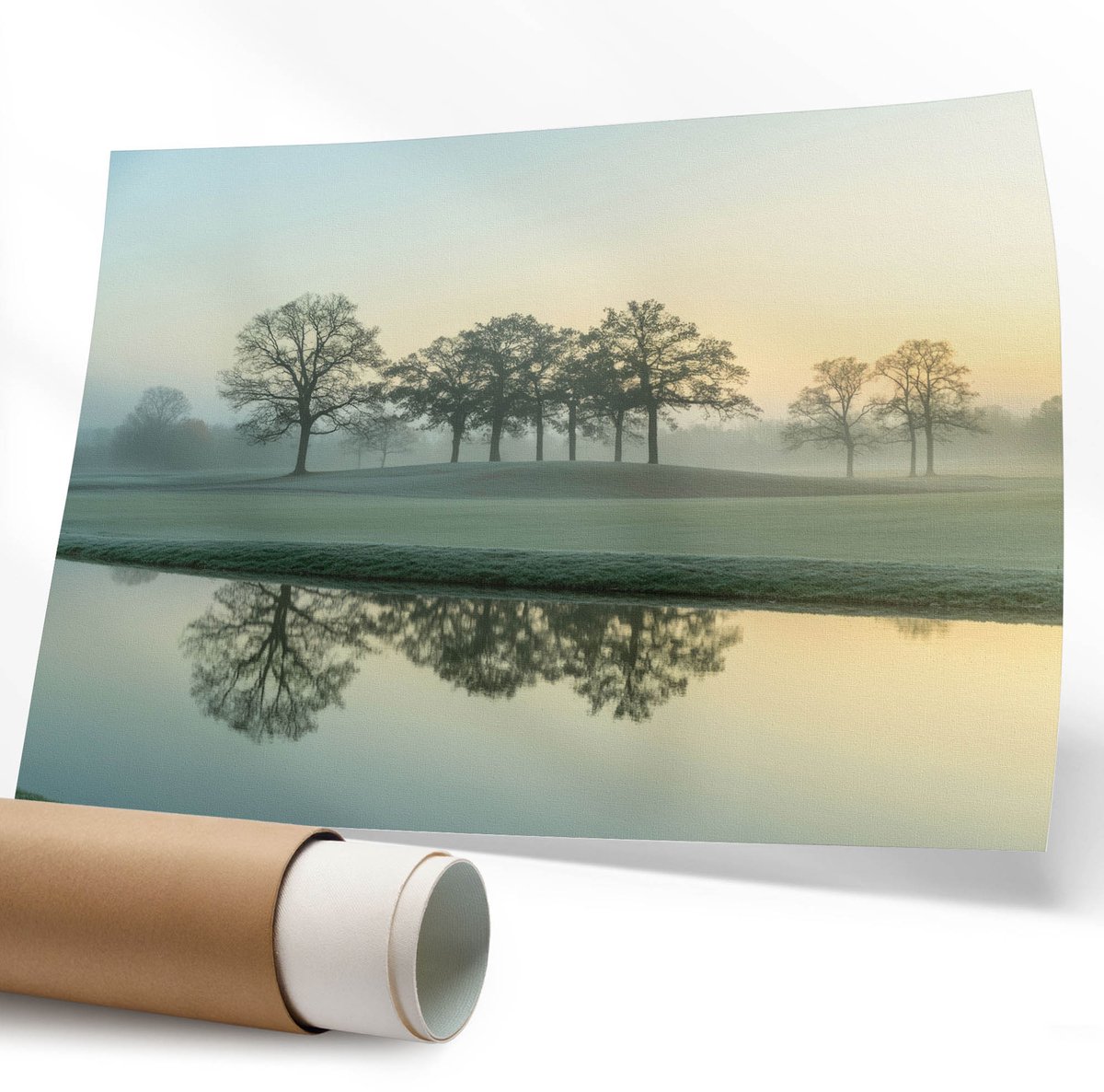 Coloray Polycanvas Poster - Nachtmuziek, Illustratie - 594 x 840 mm - Grijs Kunst - Rechthoek - Kunstposter - Slaapkamer - Expressief