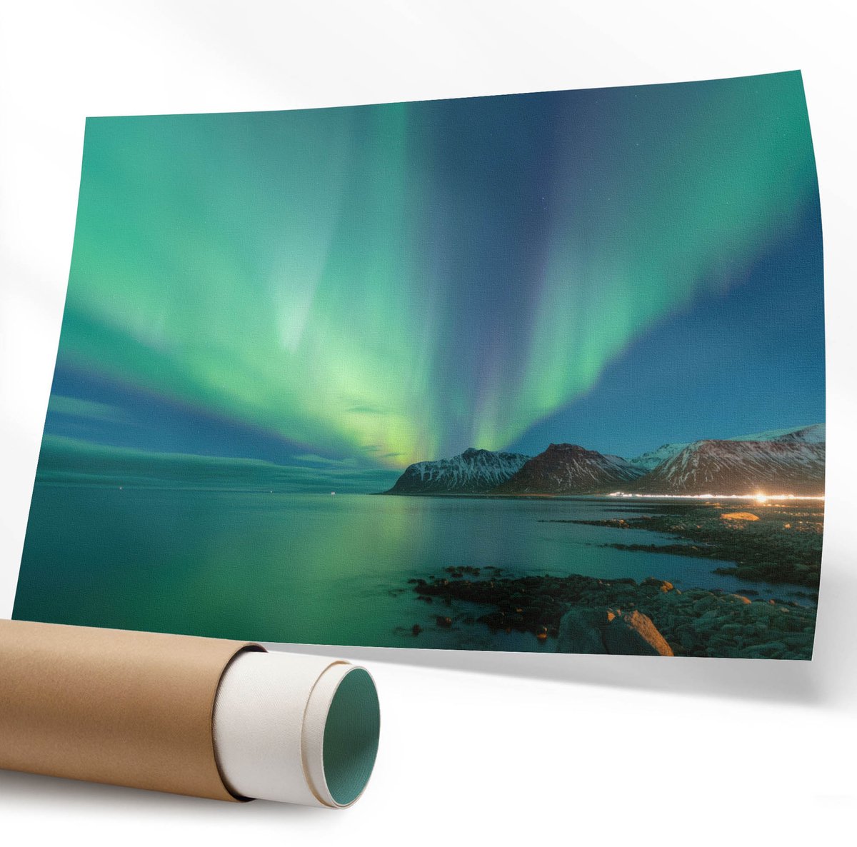 Coloray Polycanvas Wandposter - Kleurrijke Energie, Fotografie - 594 x 840 mm - Rood Poster - Rechthoek - Interieurdecoratie - Kantoor - Modern
