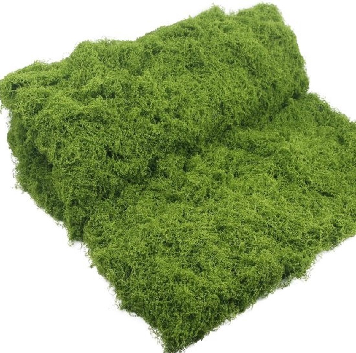 Kunstmos Decoratie - Nep Gras - Miniatuur Tuin - Flexibel Materiaal - 100x100cm - Groen