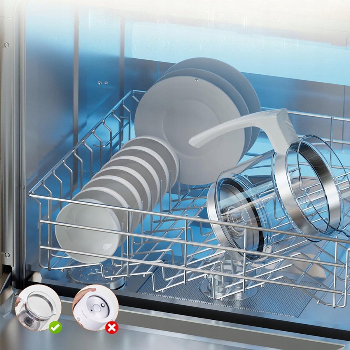 Glazen Melkopschuimer - Elektrische Melkopschuimer - Vaatwasserbestendig - 500 ml - Warm & Koud Schuim - 4 Standen - Automatische Uitschakeling - Milk Frother - Voor Latte & Cappuccino & Macchiato - Wit — cadeau in Kookcadeaus - foto 7