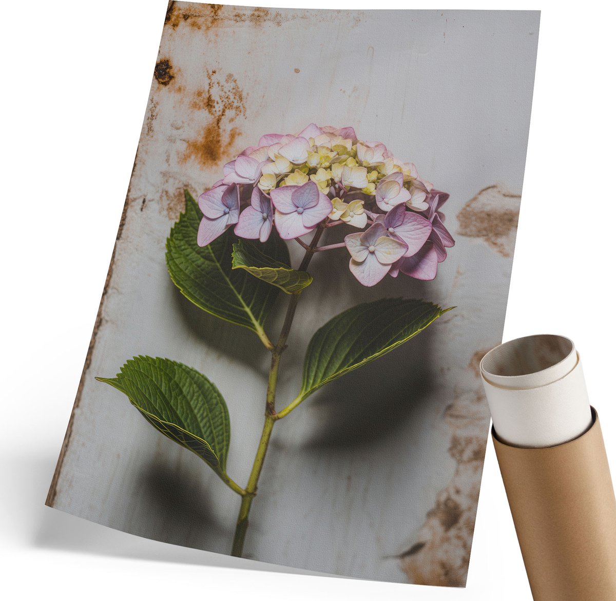 Coloray Polycanvas Wandposter - Tropisch Landschap, Turkoois - 210 x 297 mm - Groen Illustratie - Rechthoek - Canvasposter - Woonkamer - Klassiek