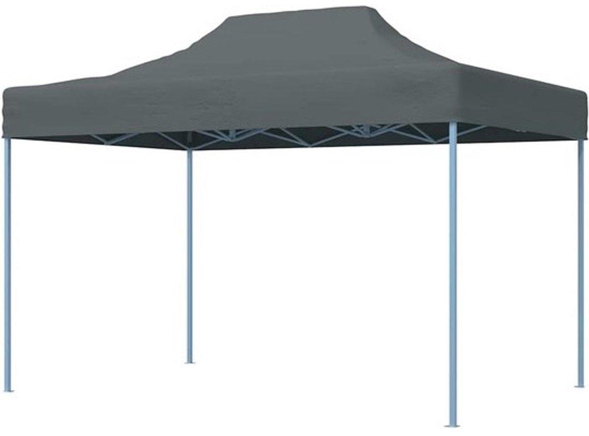 Opvouwbare Partytent - Feesttent Tuinpaviljoen - Outdoor Evenementen - UV- en Waterbestendig Dak - 3 x 4 m - Antraciet