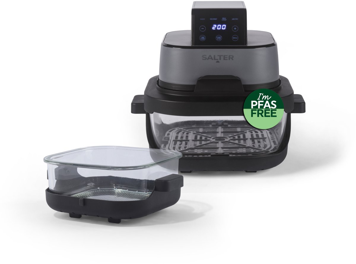 Salter Crisp & Go Draagbare Airfryer - 360° Weergave - 1500 W