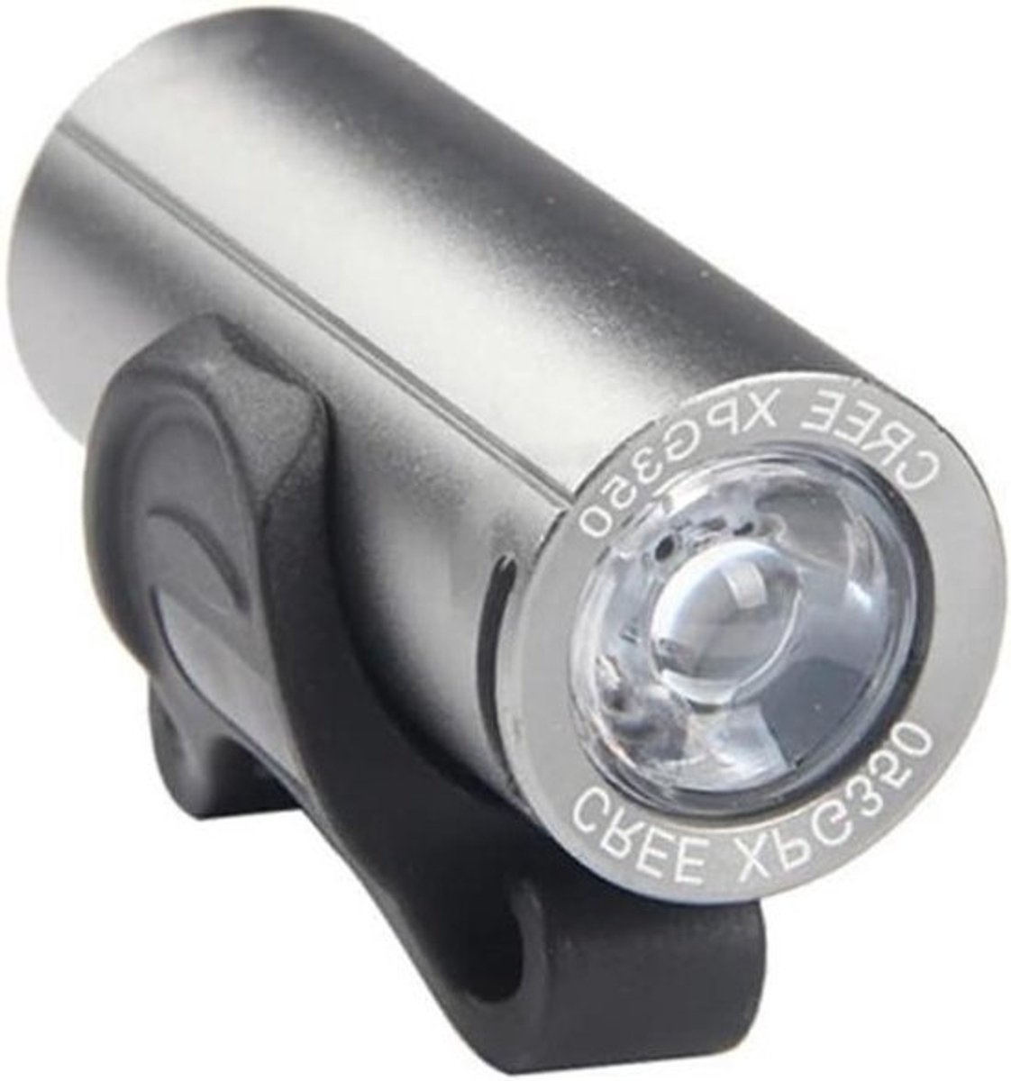 Fietsverlichting Set - Fietslampen Voor en Achter - Veilig Fietsen - 300 Lumen Ultrahelder - USB Oplaadbaar - Zilver