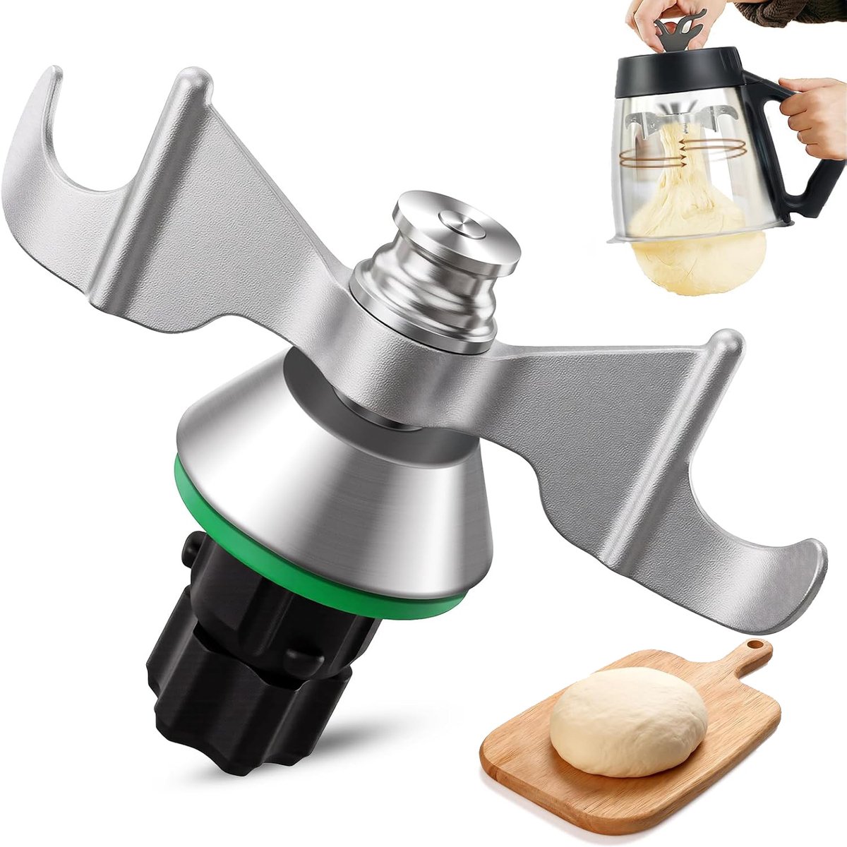 Deegkneedmes Van Roestvrij Staal - Deegmes Geschikt Voor Thermomix TM5 TM6 TM7 - Gladde Mixermes